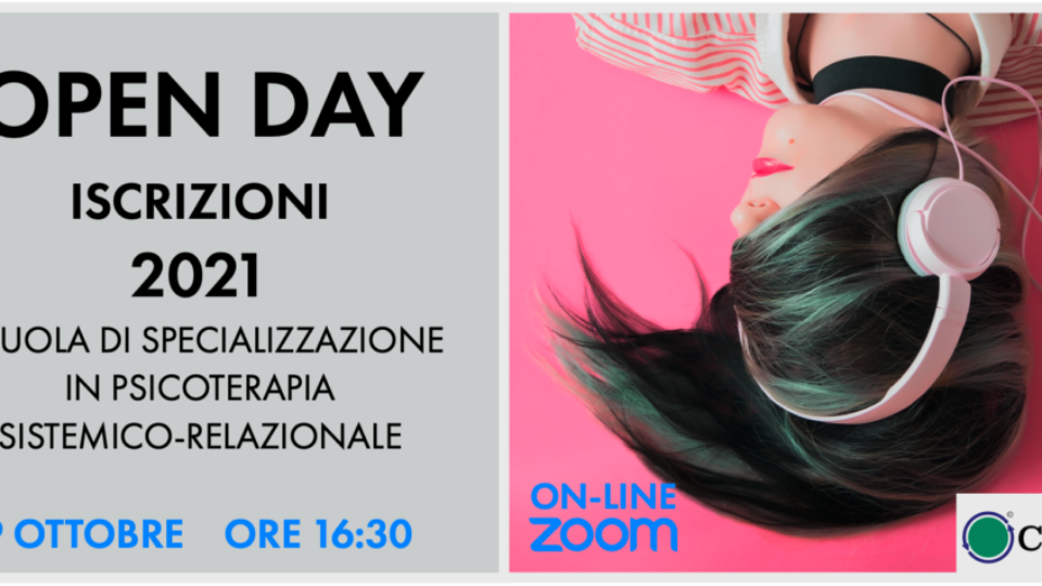 Open Day Scuola Psicoterapia ottobre 2020