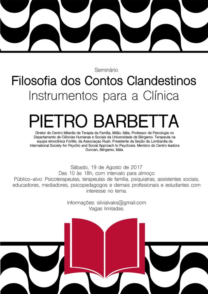 Seminario Filosofia dos Contos Clandestinos – Istrumentos para a Clinica