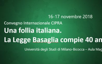 [16-17 novembre 2018 ]Una “follia” italiana. La legge Basaglia compie 40 anni