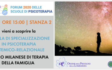 [28 giugno 2020] – Presentazione Scuola di specializzazione in psicoterapia sistemico-relazionale