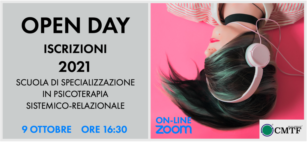 OPEN DAY della Scuola Quadriennale di Specializzazione in Psicoterapia – 9 ottobre 2020