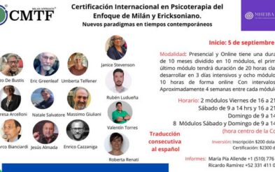 Certificazione Internazionale in Psicoterapia dell’approccio di Milano e Ericksoniano