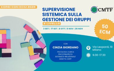 CORSO ECM – Supervisione Sistemica sulla Gestione dei Gruppi